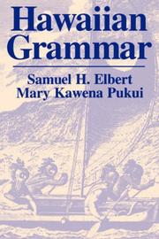 Cover of: Hawaiian Grammar | Samuel H. Elbert