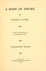 Cover of: A book of poems by Wilbur D. Nesbit