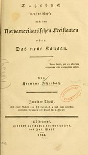 Cover of: Tagebuch meiner reise nach den Nordamerikanischen freistaaten: oder: Das neue Kanaan ...