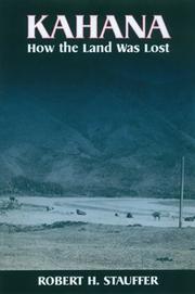 Cover of: Kahana: How the Land Was Lost