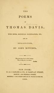 Cover of: The poems of Thomas Davis.