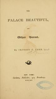 Cover of The palace beautiful