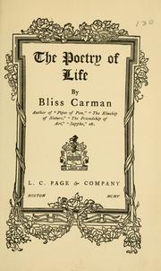 Cover of: The poetry of life