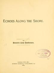 Cover of: Echoes along the shore.