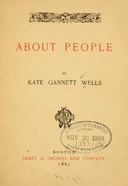Cover of: About people