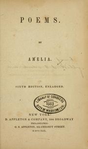 Cover of: Poems. by Amelia, Amelia