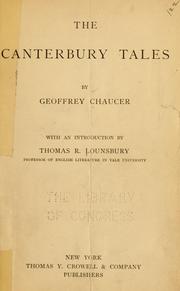 Cover of: The Canterbury tales