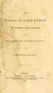 Cover of The works of Lord Byron