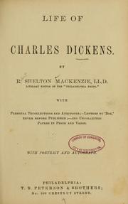 Cover of: Life of Charles Dickens. by R. Shelton Mackenzie