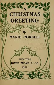 Cover of: A Christmas greeting