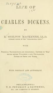 Cover of: Life of Charles Dickens by R. Shelton Mackenzie