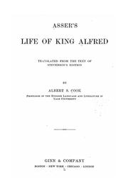 Cover of: Asser's Life of King Alfred