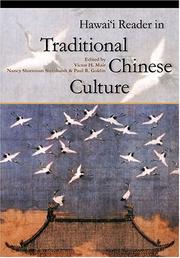 Cover of: Hawaii Reader In Traditional Chinese Culture | 