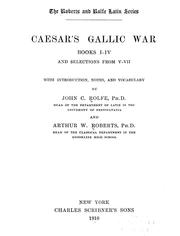 Cover of: Caesar's Gallic war by Gaius Julius Caesar