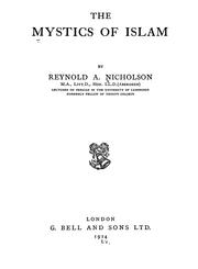 Cover of: The mystics of Islam by Reynold Alleyne Nicholson
