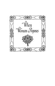 Cover of: When woman proposes