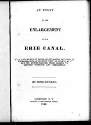 An essay on the enlargement of the Erie Canal by Jesse Hawley