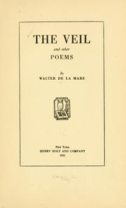 Cover of: The veil: and other poems