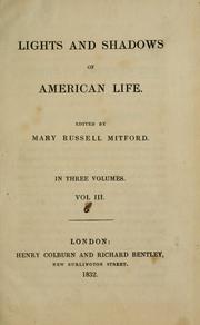 Cover of: Lights and shadows of American life
