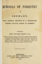 Cover of: Schools of forestry in Germany by John Croumbie Brown