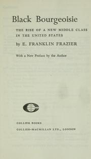 Cover of: Black bourgeoisie by E. Franklin Frazier