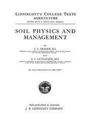 Cover of: Soil physics and management
