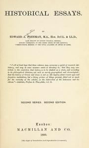 Cover of: Historical essays by Edward Augustus Freeman