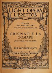 Cover of: The brothers Ricci's opera Crispino e la comare.: (The cobbler and the fairy,)