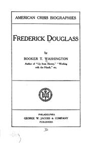 Cover of: Frederick Douglass by Booker T. Washington