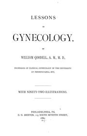 Cover of: Lessons in gynecology