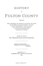 History of Fulton County by Washington Frothingham