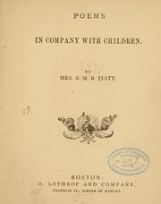 Cover of: Poems in company with children