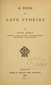 Cover of: A book of love stories.