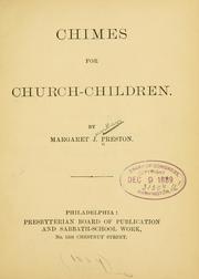 Cover of: Chimes for church-children