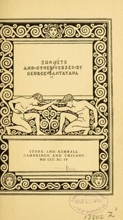 Sonnets and other verses