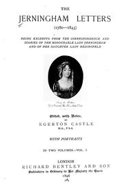 Cover of: The Jerningham letters (1780-1843) | Jerningham, Frances Dillon Lady