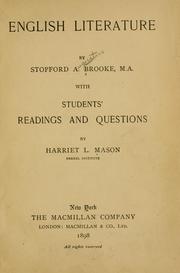 Cover of: English literature by Brooke, Stopford Augustus