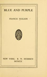 Cover of: Blue and purple by Francis Neilson
