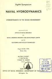 Cover of: Hydrodynamics in the ocean environment. by Symposium on Naval Hydrodynamics (8th 1970 California Institute of Technology)