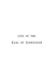 Cover of: Life, letters, and diaries of Sir Stafford Northcote, First Earl of Iddesleigh by Andrew Lang