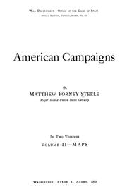 American campaigns by Matthew Forney Steele