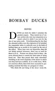 Cover of: Bombay ducks: an account of some of the every-day birds and beasts found in a naturalist's Eldorado