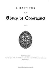 Cover of: Charters of the Abbey of Crosraguel.