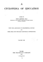 Cover of: A Cyclopedia of education