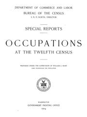 Cover of: Occupations at the twelfth census.