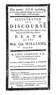 Man mortal, God everlasting, and the sure, unfailing refuge and felicity of his faithful people in all generations by James Lockwood