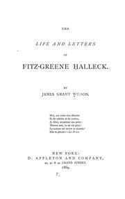 Cover of: The life and letters of Fitz-Greene Halleck.