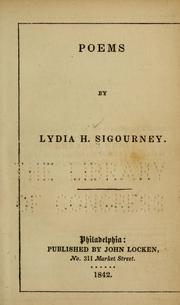Cover of: Poems by Lydia H. Sigourney