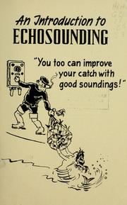 Cover of: An introduction to echosounding.