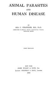 Cover of: Animal parasites and human disease by Asa C. Chandler